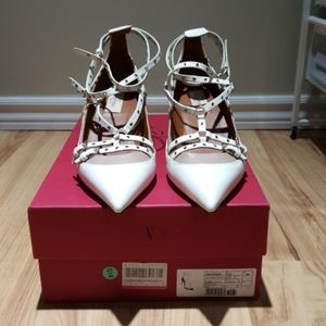 Valentino love latch white pump
